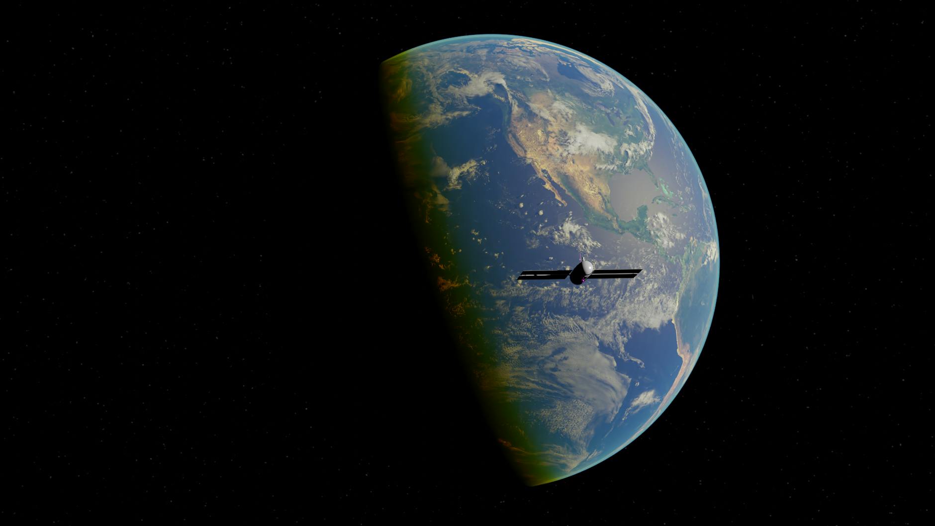 Earth from space background